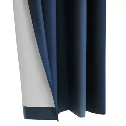 New Kirklands Home Navy Alpine Blackout Curtain Panel, 95 in. Blue
