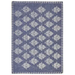 Online Kirklands Home Navy and White Decorative Placemats, Set of 4 Blue
