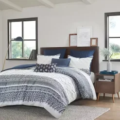 Kirklands Home Navy and White 3-pc. Full/Queen Comforter Set