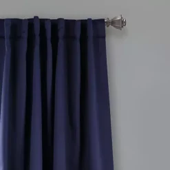Discount Kirklands Home Navy Back Tab Blackout Curtain Panel Set, 63 in. Blue