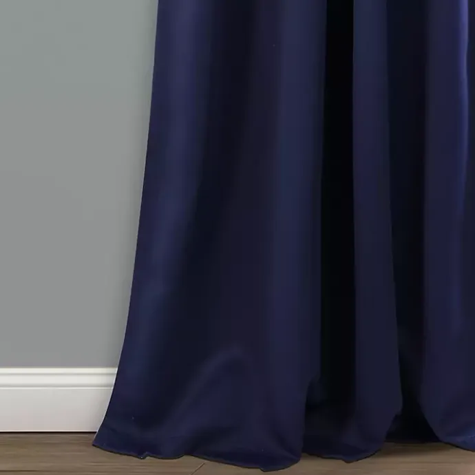 Outlet Kirklands Home Navy Back Tab Blackout Curtain Panel Set, 84 in. Blue
