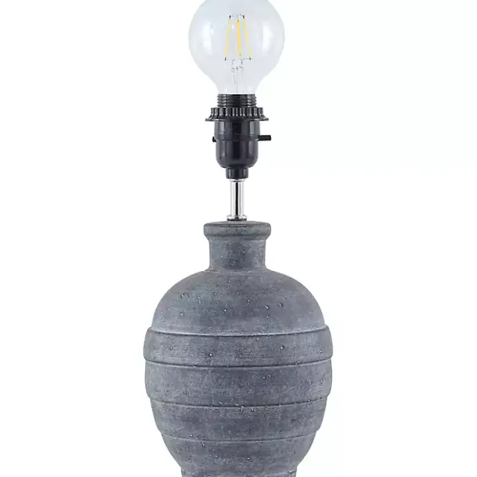 Outlet Kirklands Home Navy Ceramic 2-pc. Lamps with Seagrass Shades Blue