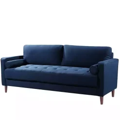Online Kirklands Home Navy Chelsea Modern Sofa Blue