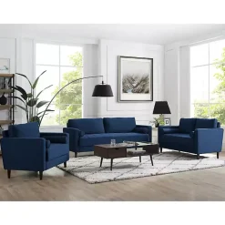 Online Kirklands Home Navy Chelsea Modern Sofa Blue
