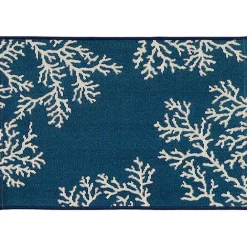 Clearance Kirklands Home Navy Blue Coral Indoor/Outdoor Rug, 2x3