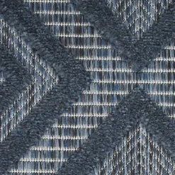 Online Kirklands Home Navy Diamond Indoor/Outdoor Area Rug, 5x7 Blue
