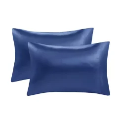 Discount Kirklands Home Navy Satin 6-pc. Full Sheet Set Blue