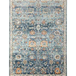 Discount Kirklands Home Navy Bohemian Area Rug, 5x8 Blue