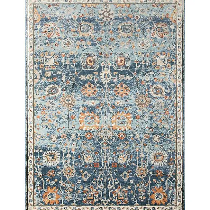 Discount Kirklands Home Navy Bohemian Area Rug, 5x8 Blue