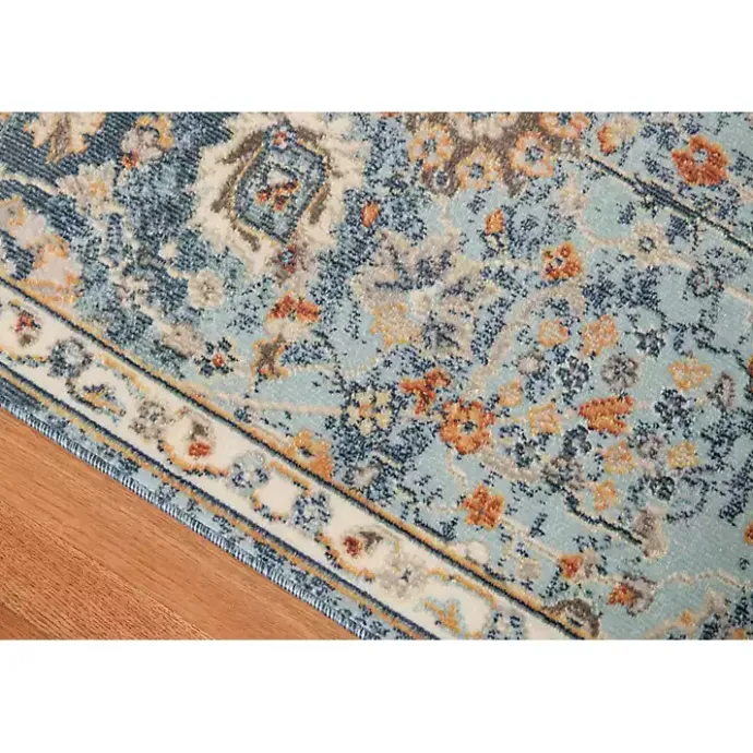 Discount Kirklands Home Navy Bohemian Area Rug, 5x8 Blue