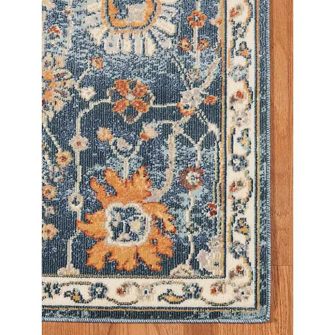 Discount Kirklands Home Navy Bohemian Area Rug, 5x8 Blue