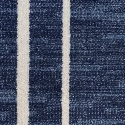 Sale Kirklands Home Navy Bordered Indoor/Outdoor Area Rug, 5x7