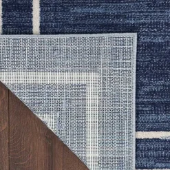 Sale Kirklands Home Navy Bordered Indoor/Outdoor Area Rug, 5x7
