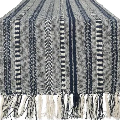 New Kirklands Home Navy Braided Stripe Table Runner, 72 in. Blue