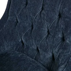 New Kirklands Home Navy Button Tufted Accent Chair Blue