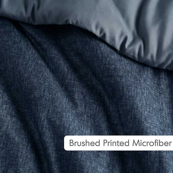 Hot Kirklands Home Navy Chambray 3-pc. Full/Queen Comforter Set Blue