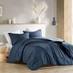 Hot Kirklands Home Navy Chambray 3-pc. King Comforter Set Blue