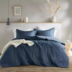 Hot Kirklands Home Navy Chambray 3-pc. King Comforter Set Blue