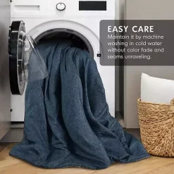 Hot Kirklands Home Navy Chambray 3-pc. King Comforter Set Blue