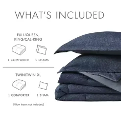 Best Kirklands Home Navy Chambray 2-pc. Twin/Twin XL Comforter Set Blue