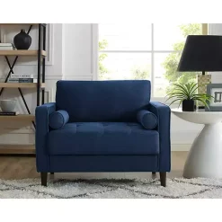 Kirklands Home Navy Chelsea Modern Accent Chair Blue
