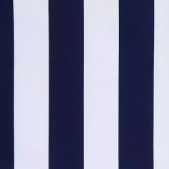 New Kirklands Home Navy Coastal Stripe Outdoor Curtain Panel, 96 in.