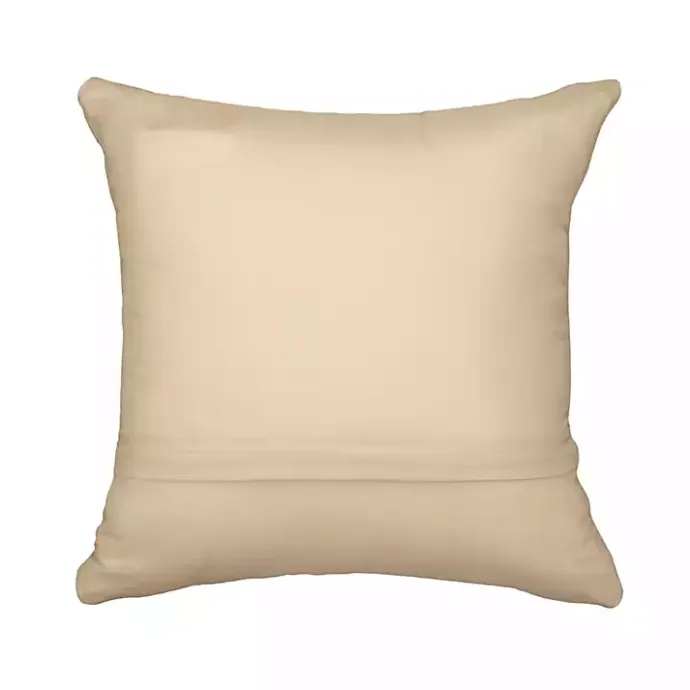 New Kirklands Home Navy Coral Woven Outdoor Throw Pillow