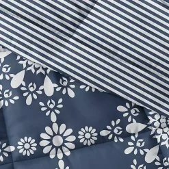 Sale Kirklands Home Navy Daisy Medallion Queen 3-pc. Comforter Set Blue