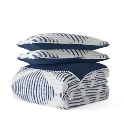 Best Kirklands Home Navy Diamond Line Reversible 2-pc. Twin Quilt Set
