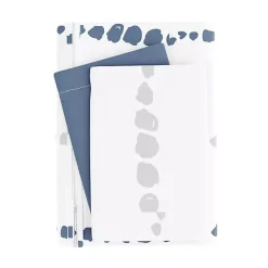 Discount Kirklands Home Navy Dots Reversible 3-pc. Queen Duvet Cover Set