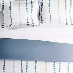 Kirklands Home Navy Dots Reversible 2-pc. Twin Duvet Cover Set