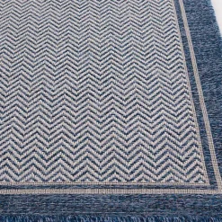 Kirklands Home Navy Dunedin Indoor/Outdoor Area Rug, 7x9 Blue