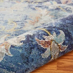 Outlet Kirklands Home Navy Faded Floral Area Rug, 2x9