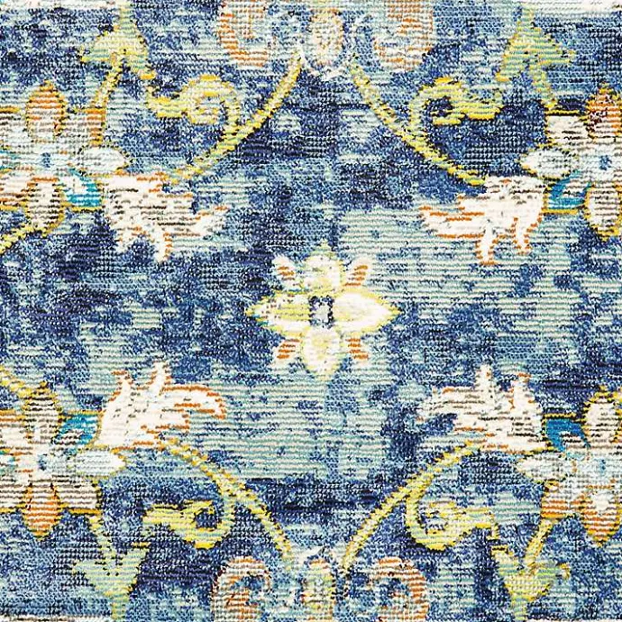 Clearance Kirklands Home Navy Faded Floral Area Rug, 4x6
