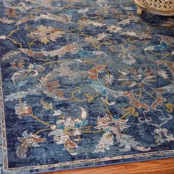 Online Kirklands Home Navy Faded Floral Area Rug, 5x8