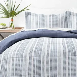 Kirklands Home Navy Farmhouse Dreams King 3-pc. Comforter Set