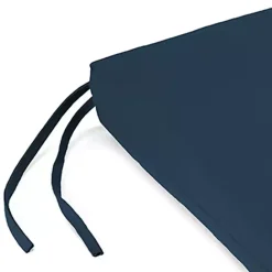 Clearance Kirklands Home Navy French Edge Outdoor Chair Cushions, Set of 2 Blue