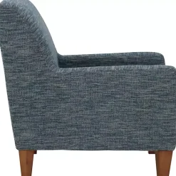 Best Kirklands Home Navy Fynn Upholstered Accent Chair Blue
