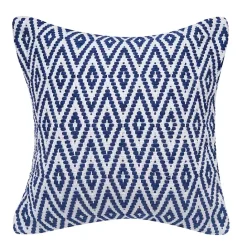 Outlet Kirklands Home Navy Harlequin Indoor/Outdoor Pillow