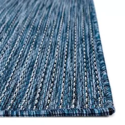 New Kirklands Home Navy Intertwine Indoor/Outdoor Area Rug, 6x9 Blue