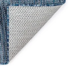 New Kirklands Home Navy Intertwine Indoor/Outdoor Area Rug, 6x9 Blue