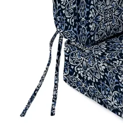 New Kirklands Home Navy Medallion Outdoor Deep Seat Cushion Blue