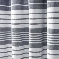 New Kirklands Home Navy Nantucket Fringe Curtain Panel Set, 84 in.
