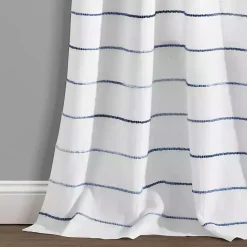 Sale Kirklands Home Navy Ombre Stripe Curtain Panel Set, 95 in.