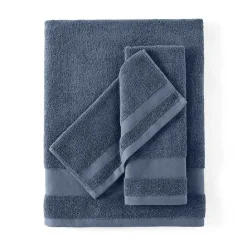 Clearance Kirklands Home Navy 6-pc. Essential Cotton Bath Towels Blue