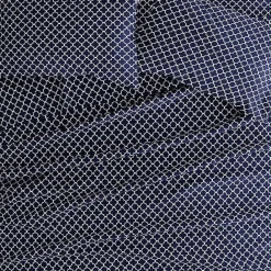 Discount Kirklands Home Navy Quatrefoil 4-pc. Queen Sheet Set Blue