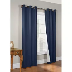Online Kirklands Home Navy Room Darkening Curtain Panel Set, 84 in. Blue