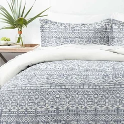 Hot Kirklands Home Navy Rustic 3-pc. King Duvet Cover Set
