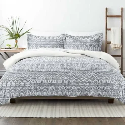 Hot Kirklands Home Navy Rustic 3-pc. King Duvet Cover Set
