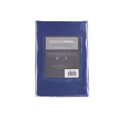 Kirklands Home Navy Satin King 2-pc. Pillow Case Set Blue